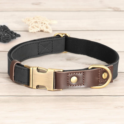 Didog Soft PU Leather Dog Collars for Small Dogs,Classic Adjustable Dog Collars with Quick Release