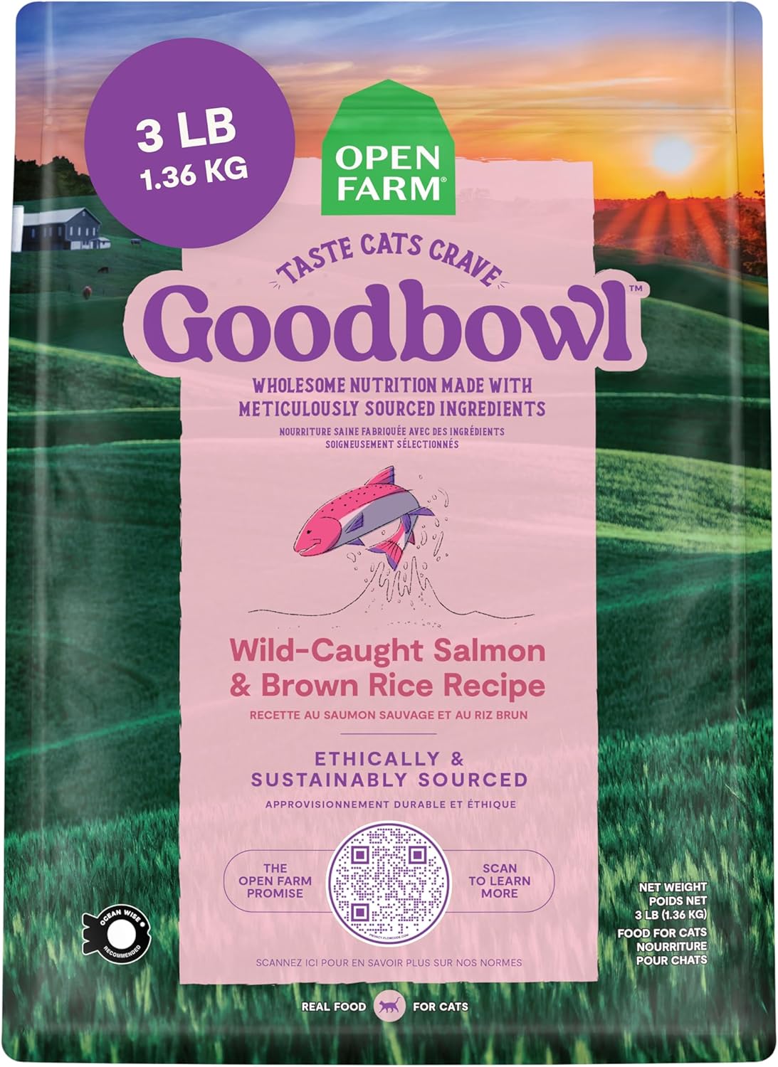 Open Farm Goodbowl, Protein Rich Dry Cat Food Made from Meticulously Sourced Simple Ingredients