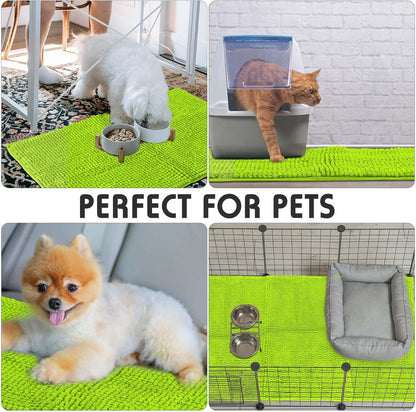 Amylove 4 Pcs Guinea Pig Cage Liner Guinea Pig Bedding Washable Fleece Pee Pads Reusable Small