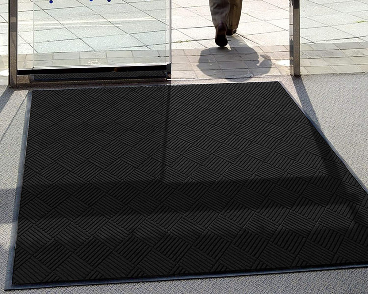 M+A Matting WaterHog Diamond | Commercial-Grade Entrance Mat with Rubber Border – Indoor/Outdoor