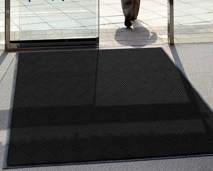 M+A Matting WaterHog Diamond | Commercial-Grade Entrance Mat with Rubber Border – Indoor/Outdoor