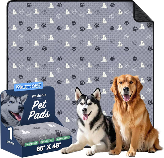 Washable Pee Pads for Dogs, Extra Large Dog Mat, Absorbent Reusable Training Dog Pads Pet Puppy