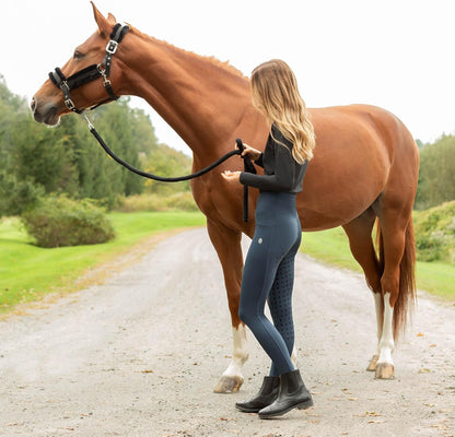 Equinavia Valkyrie Soft Ultra Fleece Padded Adjustable Breakaway Horse Halter - Black/Black