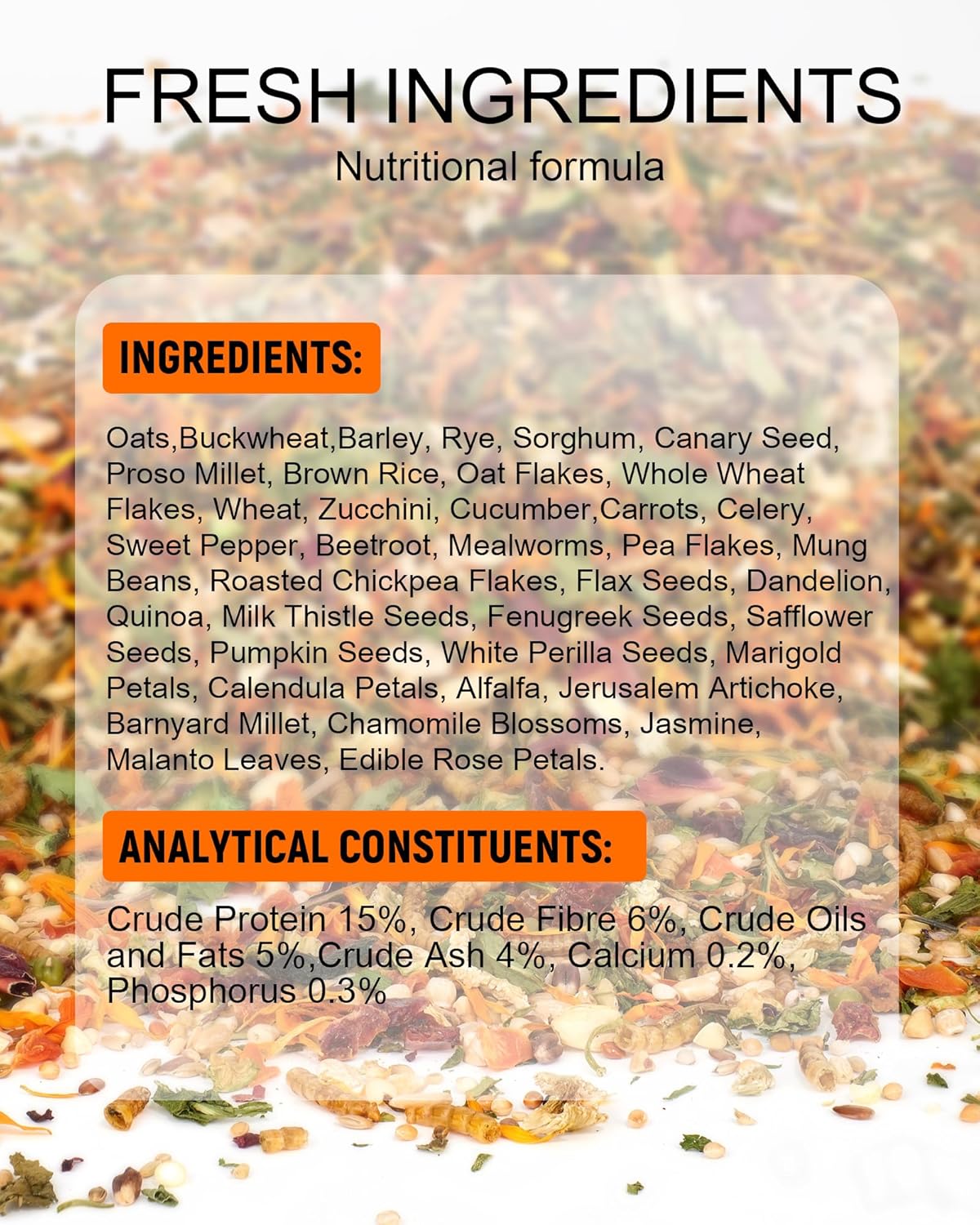 Niteangel Golden Hamster Food & Treats - Small Animal Natural Food for Syrian Golden Hamsters or