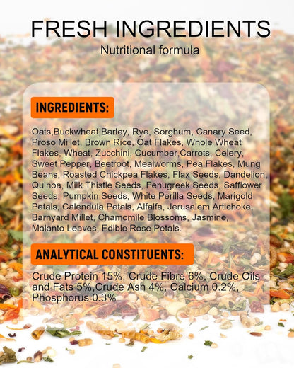 Niteangel Golden Hamster Food & Treats - Small Animal Natural Food for Syrian Golden Hamsters or
