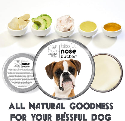 The Blissful Dog Fawn Boxer Nose Butter for Dry, Cracked Skin, Lick-Safe Dog Nose Balm with