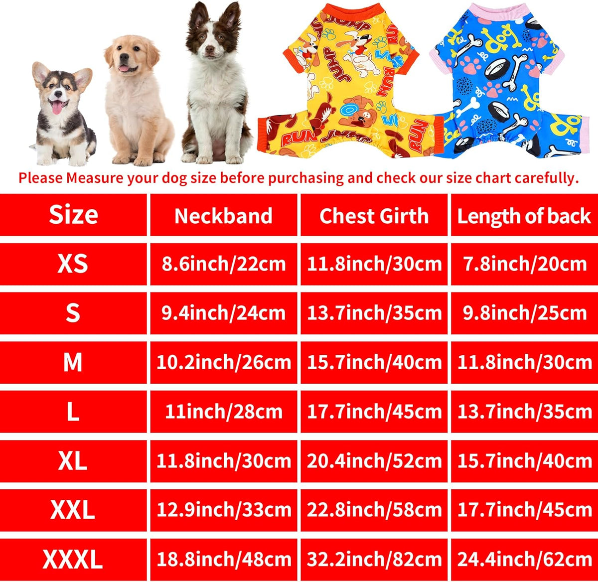 2PCS Dog Pajamas for Extral Small Xs Sized Doggie Pjs Clothes Puppy Onesies Outfits Pet Jammies Boy