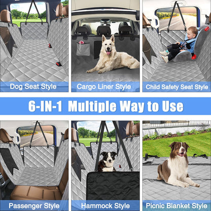 Kytely Dog Car Seat Cover XL, Heavy Duty Dog Seat Cover for Back Seat, 100% Waterproof Nonslip