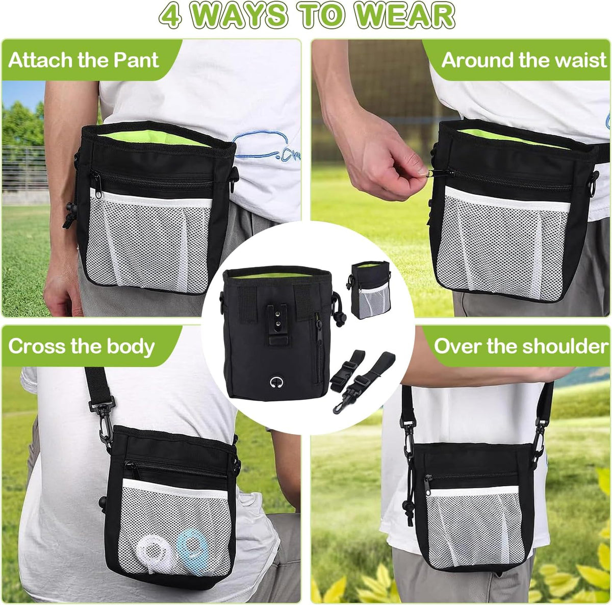 JIURUN Dog Treat Bag - Dog Training Treat Bag, Treat pouchs for Pet Training with Dog Treat Bag