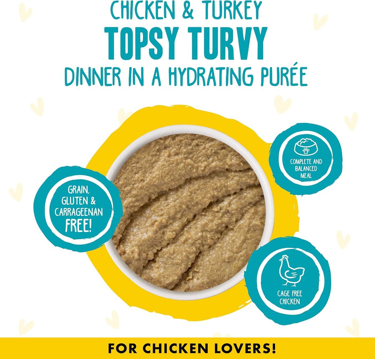 Weruva B.F.F. Play - Best Feline Friend Paté Lovers, Aw Yeah!, Chicken & Turkey Topsy Turvy with