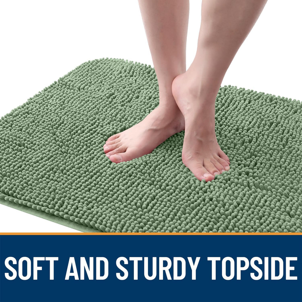 OLANLY Dog Door Mat for Muddy Paws 54x24, Absorbs Moisture and Dirt, Absorbent Non-Slip Washable