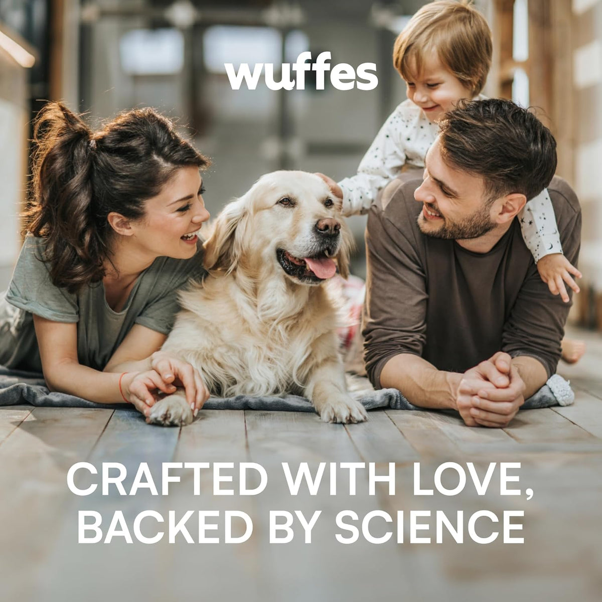 Wuffes Advanced Dog Hip and Joint Supplement with Glucosamine, Chondroitin, Omega 3, MSM, and Green