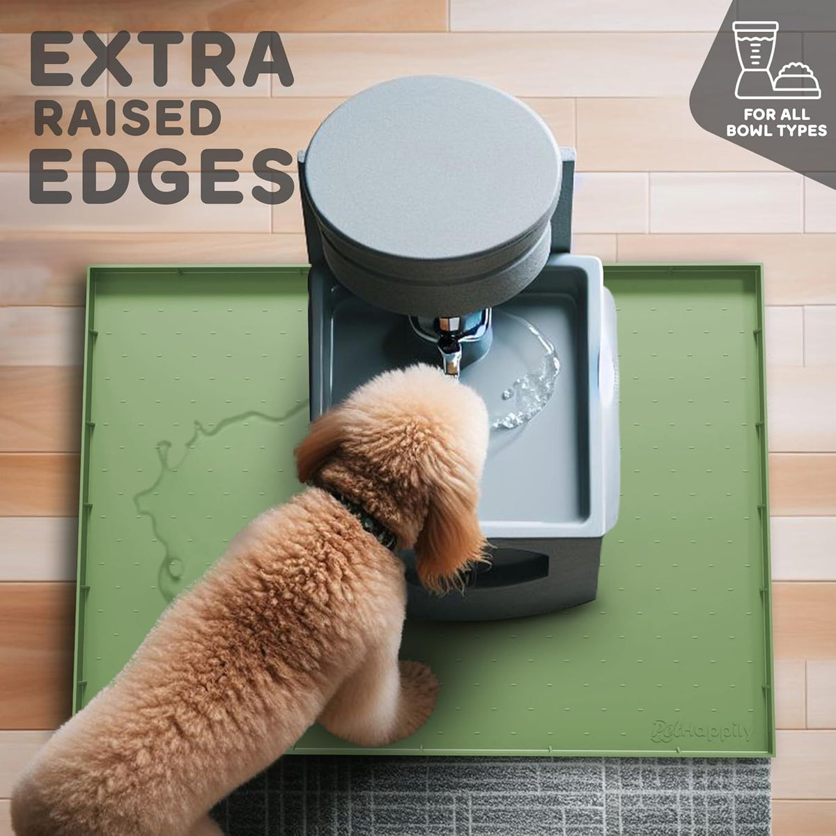 32x24x1” XL Dog Food Mat - All Purpose Under Sink Liner, Washer and Dryer Covers for The Top