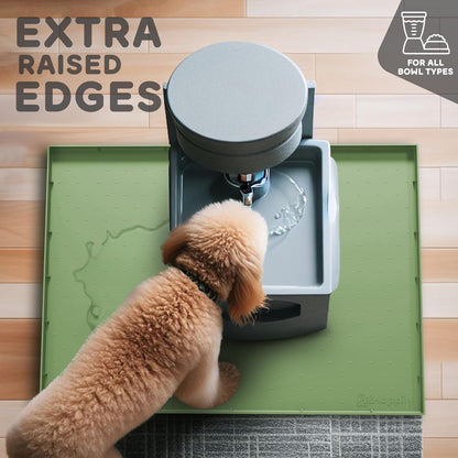 32x24x1” XL Dog Food Mat - All Purpose Under Sink Liner, Washer and Dryer Covers for The Top
