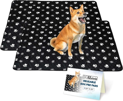 EZwhelp Reusable Dog Pee Pads, Washable Waterproof Mats for Dog Potty Training or Whelping Pads