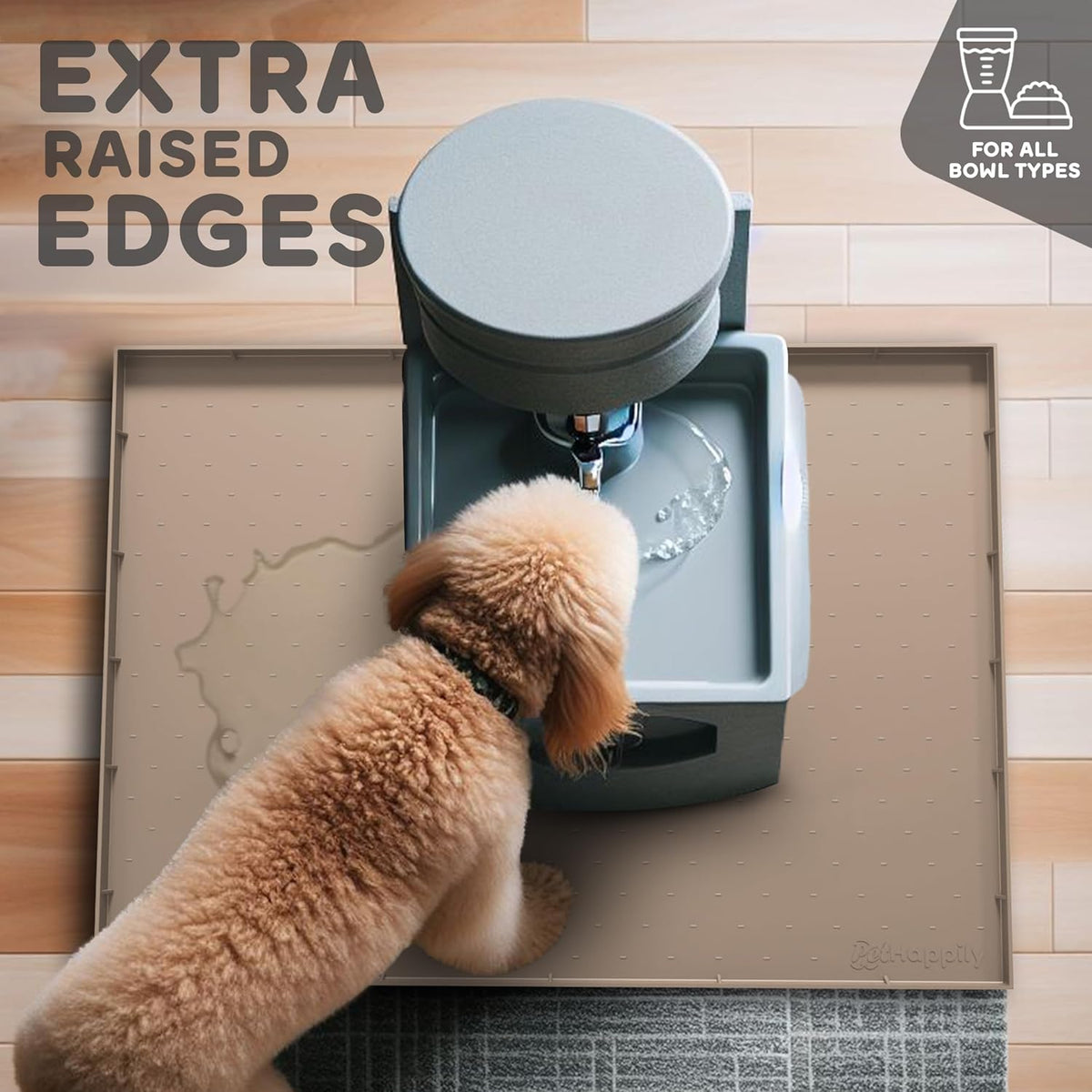 32x24x1” XL Dog Food Mat - All Purpose Under Sink Liner, Washer and Dryer Covers for The Top