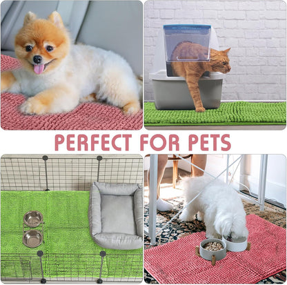 Amylove 4 Pcs Guinea Pig Cage Liner Guinea Pig Bedding Washable Fleece Pee Pads Reusable Small