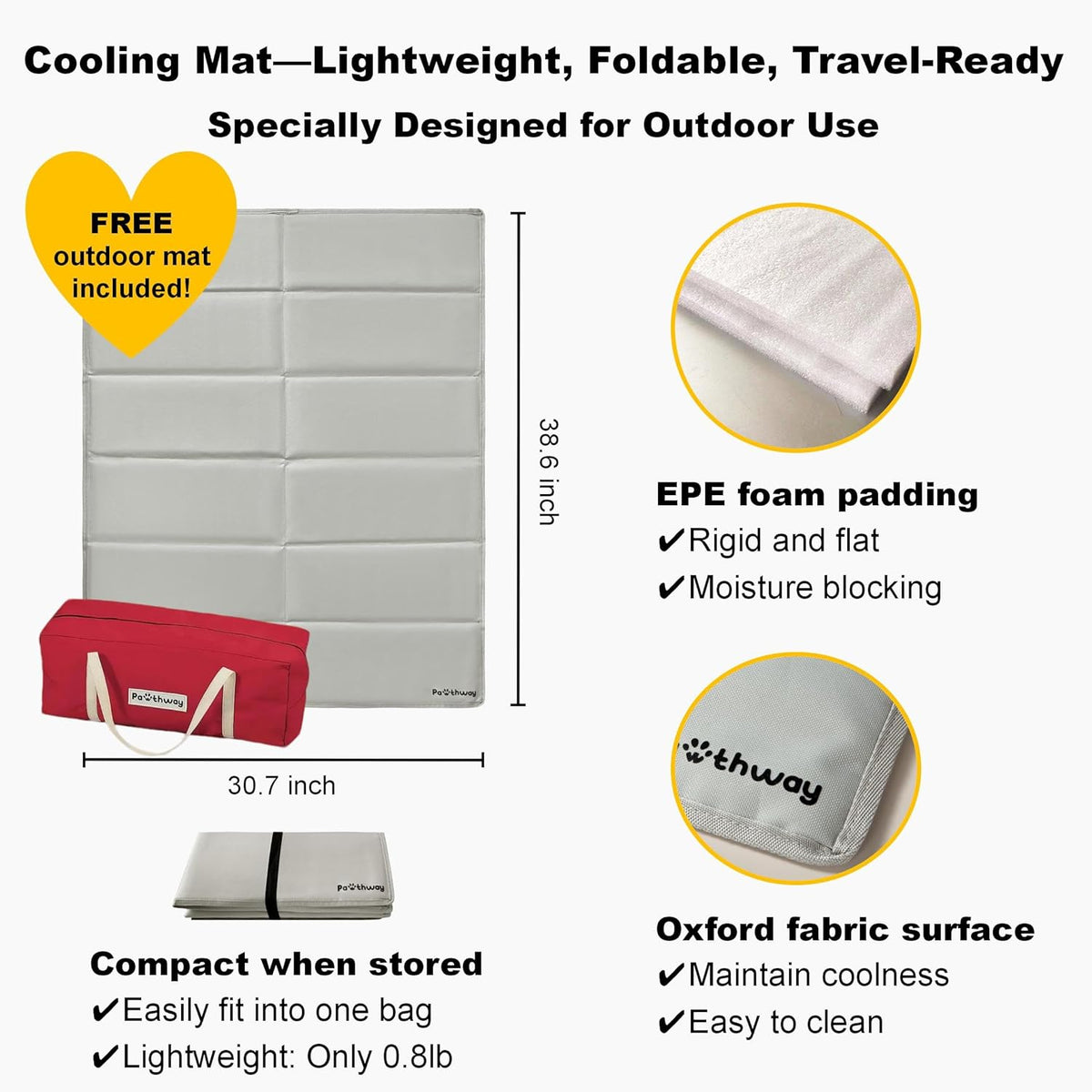 Dog Tent Cotton Fabric, Aluminum Poles and Camping Mat, Outdoor Weatherproof, Dog House Outdoor