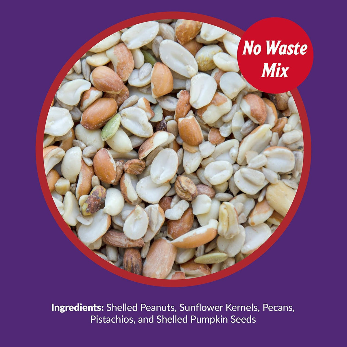 Lyric Delite Wild Bird Seed - No Waste Bird Food Mix with Shell-Free Nuts & Seeds - Attracts
