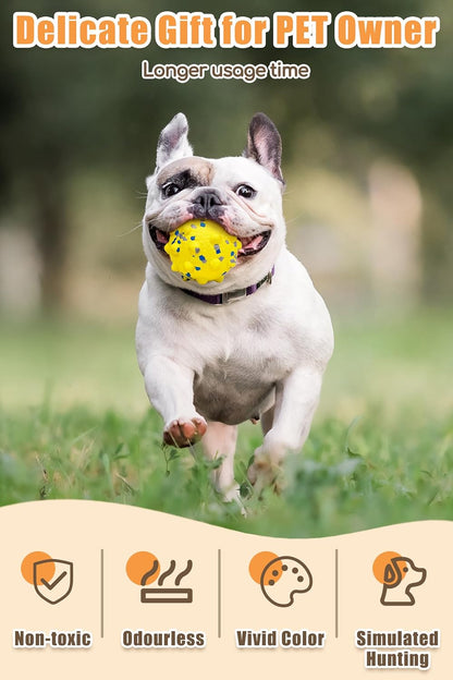 2.36'' Dog Balls for Dogs Aggressive Chewers Indestructible Tennis Durable Bouncy Interactive Dog