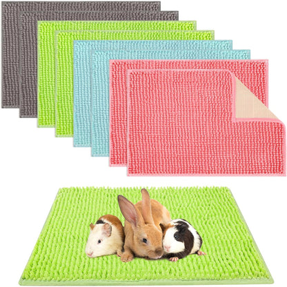Barydat 8 Pcs Guinea Pig Cage Liner for Guinea Pig Cage Bedding Reusable Rabbit Mat Pad Washable