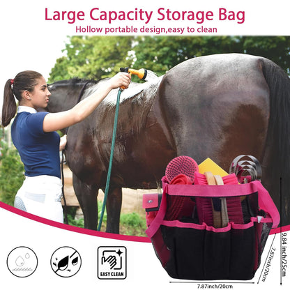 Horse Grooming Kit 13 Piece, Horse Brushes for Grooming Supplies with Tote Bag, Horses Tack Brush