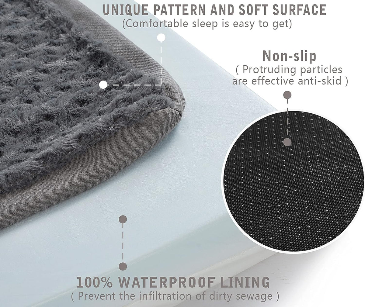 Orthopedic Memory Foam Dog Bed, Cooling Dog Beds for Extra Large Dogs -Waterproof Pet Bed for Crate