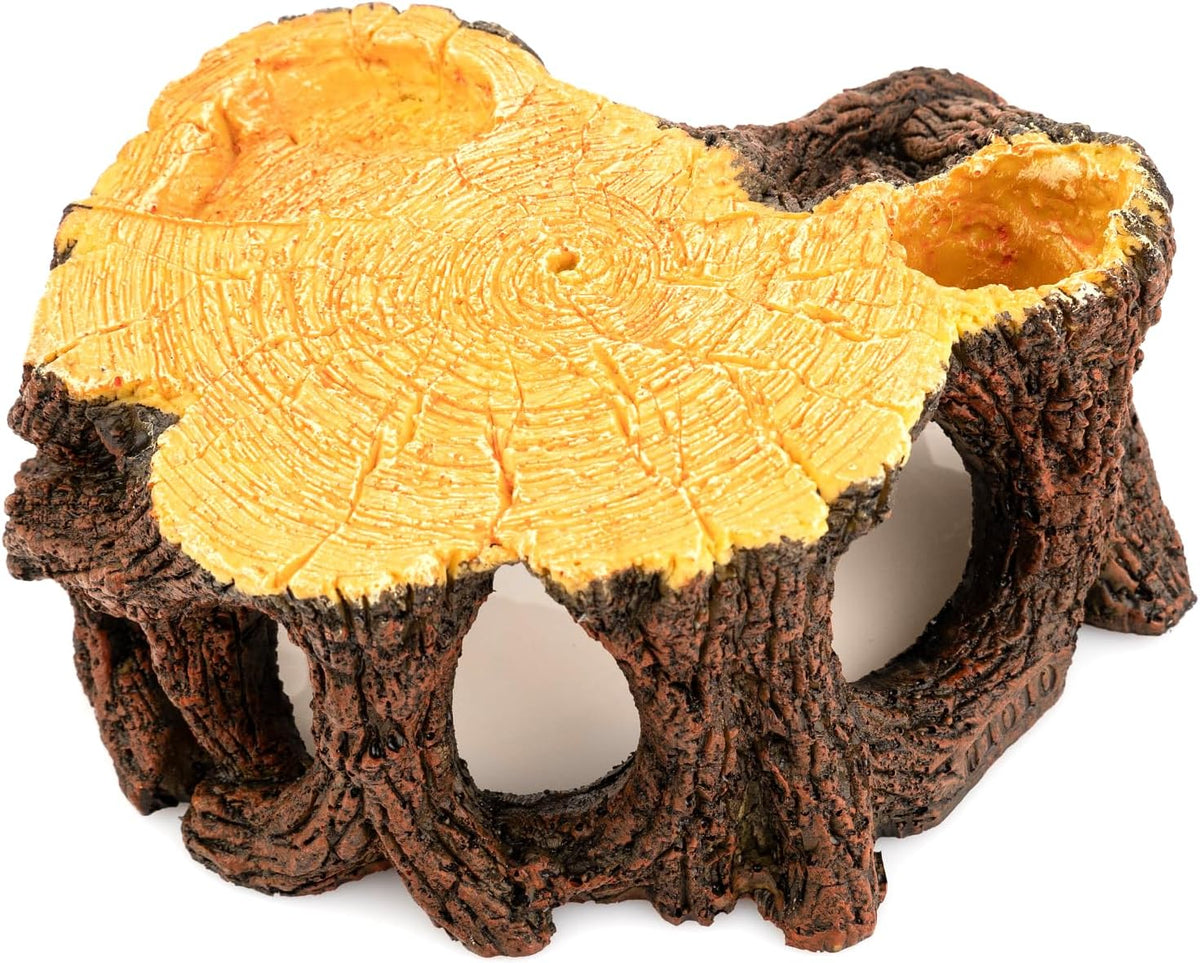 Reptile Hide Cave, Naturalistic Terrarium Décor, Safe Hideout for Ball Pythons, Bearded Dragons