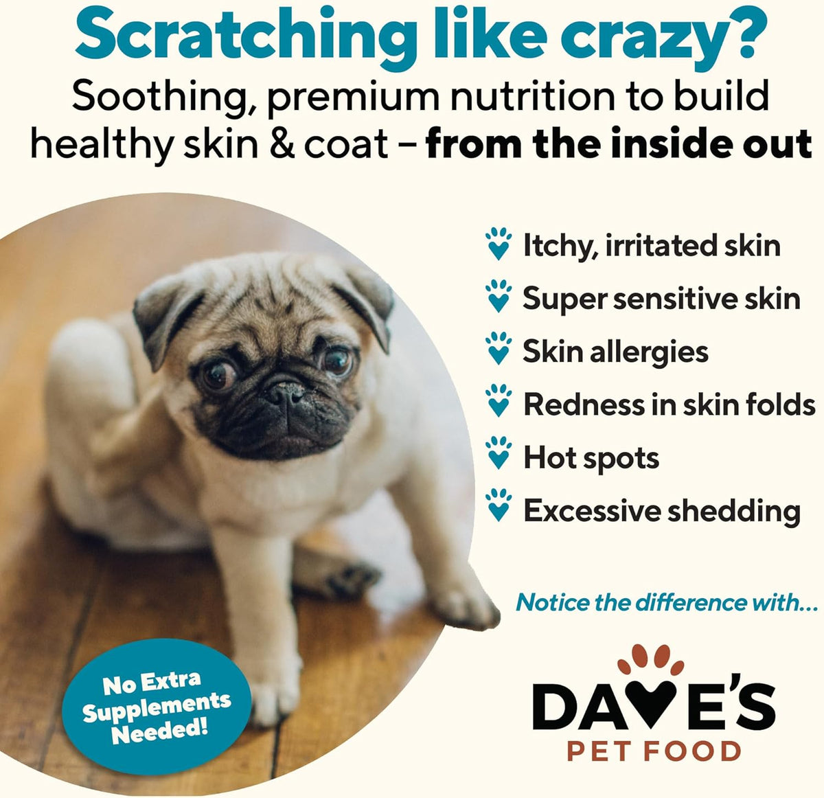 Dave's Pet Food Sensitive Skin Dog Food for Skin and Coat (Chicken & Sweet Potato), Wet Canned