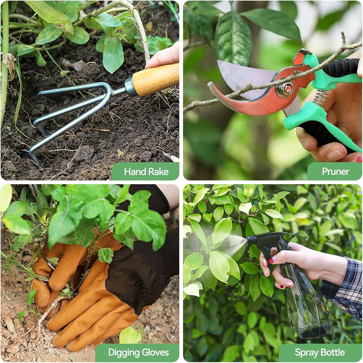 Garden Tools 9-Piece Heavy Duty Gardening Hand Tools with Fashion and Durable Garden Tools