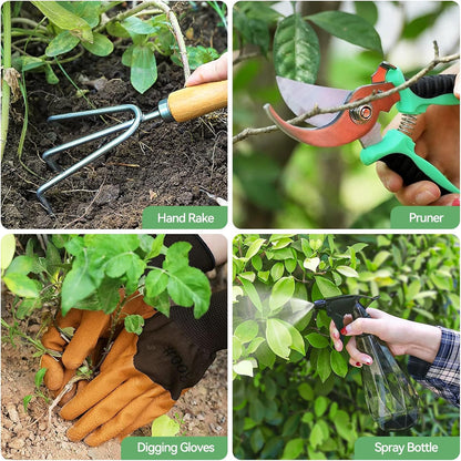 Garden Tools 9-Piece Heavy Duty Gardening Hand Tools with Fashion and Durable Garden Tools