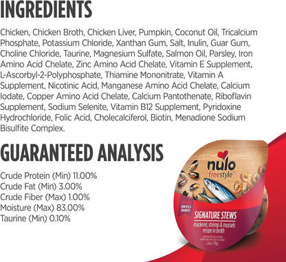 Nulo Freestyle Cat & Kitten Wet Cat Food Signature Stew, Premium All Natural Grain-Free Cat Food