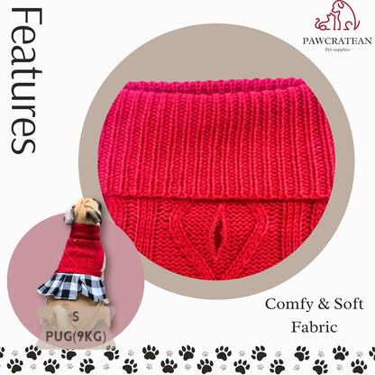 Cute Sweater for Dogs and Cats Soft Flannel Pet Outfit Warm and Cozy Animal Hoodie Small to Large