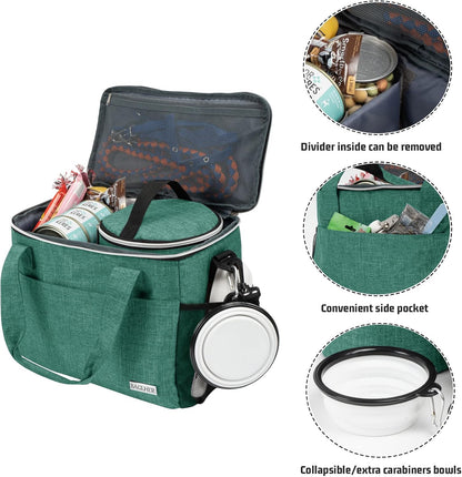 BAGLHER Dog Travel Bag Backpack Pet Supplies Backpack Pet Accessories Storage Bag 5-Piece Set with
