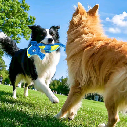Dog Toy Squeaky Aggressive Durable Dog Toys for Dogs Chew No-Stuffed Dog Toy Interactive Hours of