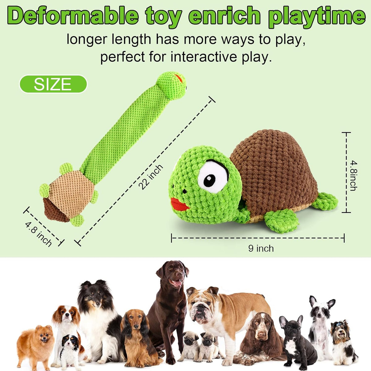 Dog Squeak Toys Dogs Enrichment Treat Dispensing Puzzle Toys Interactive Dog Toys for Large Medium