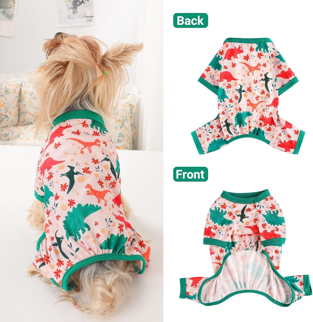 Dog Pajamas Small Sized Dogs Stretchable Summer Dog Clothes Pjs 4 Legs Girl Boy Cute Soft Puppy