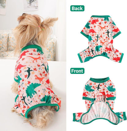 Dog Pajamas Small Sized Dogs Stretchable Summer Dog Clothes Pjs 4 Legs Girl Boy Cute Soft Puppy