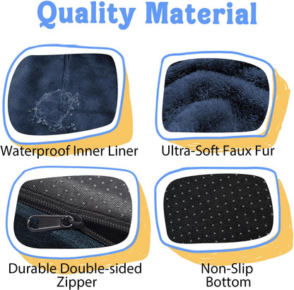 Removable Orthopedic Large Dog Bed -XL Large Dog Beds with Washable Cover and Removable Bolsters