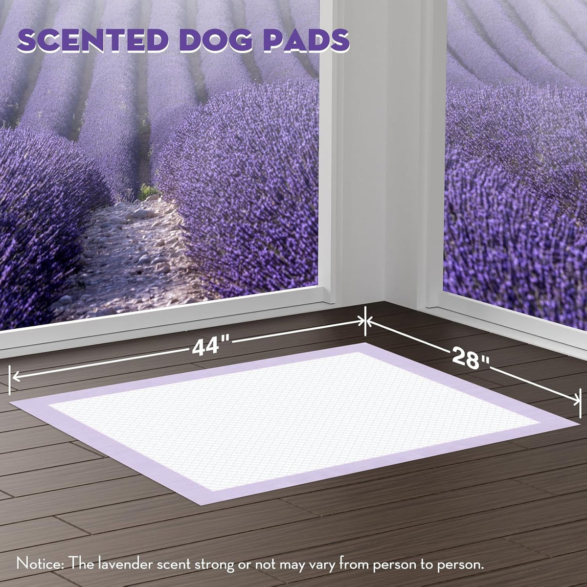 CROCI Dog Pads Extra Large 28x44in, Puppy Pads with Adhesive Tabs Super Absorbent Up to 12 Cups