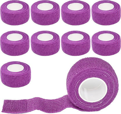9 Pack 1" x 5 Yards Self Adhesive Bandage Wrap Self Stick Wrap for Ankle, Wrist, Finger, Sports