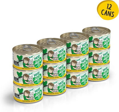 Weruva B.F.F. Play - Best Feline Friend Paté Lovers, Aw Yeah!, Chicken & Lamb Laugh Out Loud with
