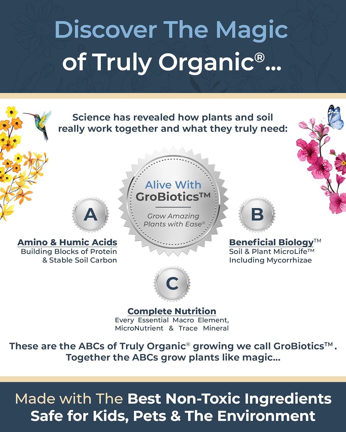 Organic Plant Magic - Truly Organic™ Fast-Acting Water Soluble Plant Food - All-Purpose Fertilizer