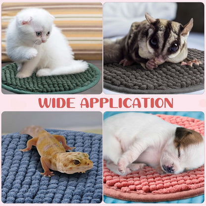 Amylove 4 Pcs Guinea Pig Cage Liner Guinea Pig Bedding Washable Fleece Pee Pads Reusable Small