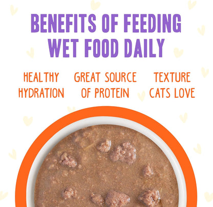 Weruva B.F.F. OMG - Best Feline Friend Oh My Gravy!, Yippy Ki Yay Yellows! Variety Pack, 2.8oz