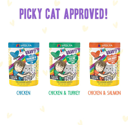Weruva B.F.F. OMG - Best Feline Friend Oh My Gravy!, Yippy Ki Yay Yellows! Variety Pack, 2.8oz