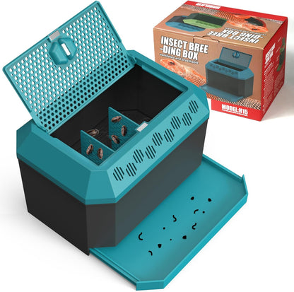 Multi Purpose Insect Habitat for Crickets, Dubia Cockroaches, breadworms, and Silkworms, with