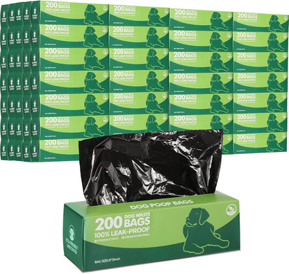 Sherr 20 Boxed Rolls 4000 Counts Dog Poop Bags Bulk Leak Proof Dog Waste Bags Universal Pet Doggy