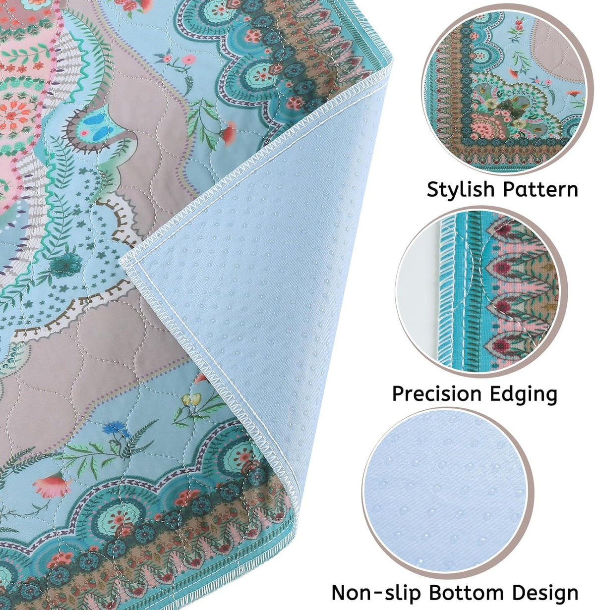 Aitmexcn Washable Pee Pads for Dogs, Reusable 24’’x 48’’ Waterproof Boho Mats for Puppy, Guinea