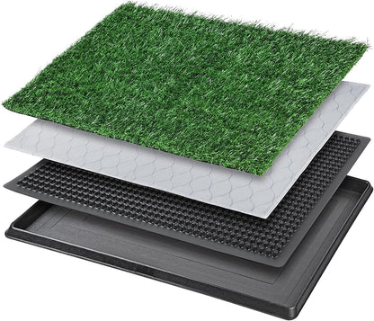 Dog Grass Pet Loo Indoor/Outdoor Portable Potty, Dog Litter Box, Artificial Grass Patch Bathroom